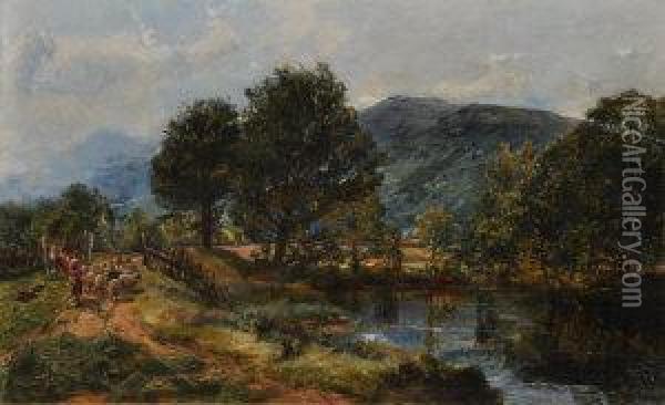 In Glen Falloch Oil Painting - Alexander Jnr. Fraser