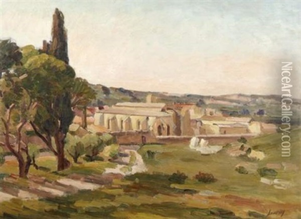 La Chartreuse De Villeneuve Oil Painting - Abel Louis Alphonse Lauvray