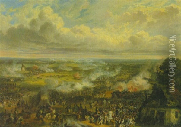Szene Aus Den Napoleonischen Kriegen Oil Painting - Hugo Von Diehl