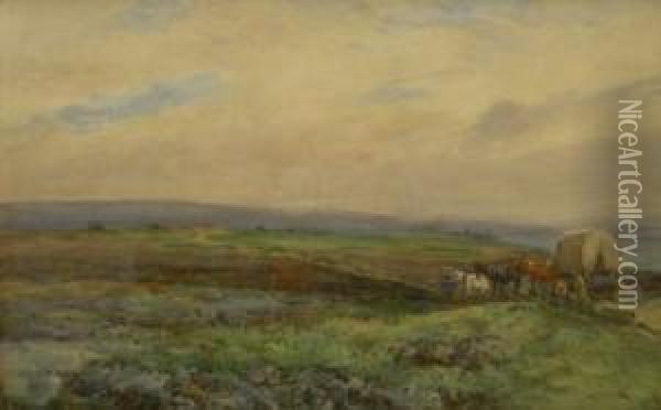 Crossing The North York Moors Oil Painting - John Atkinson