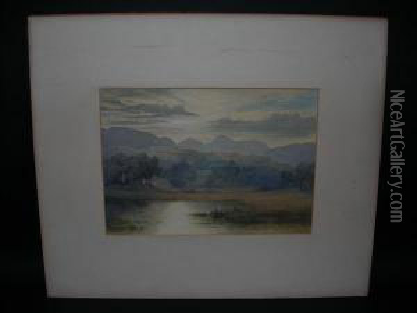 Lake Attwilight Oil Painting - Frederick Tucker