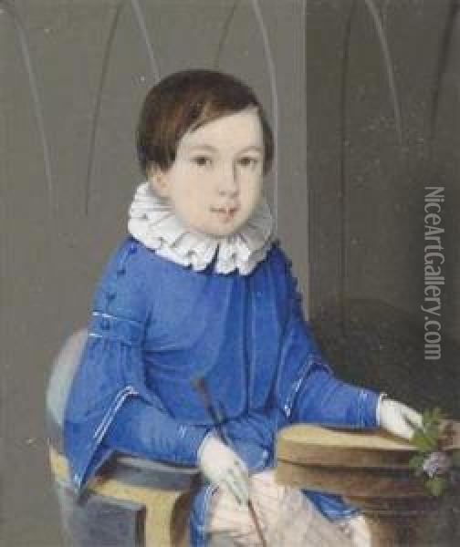 A Portrait Of A Boy In A Sailor
