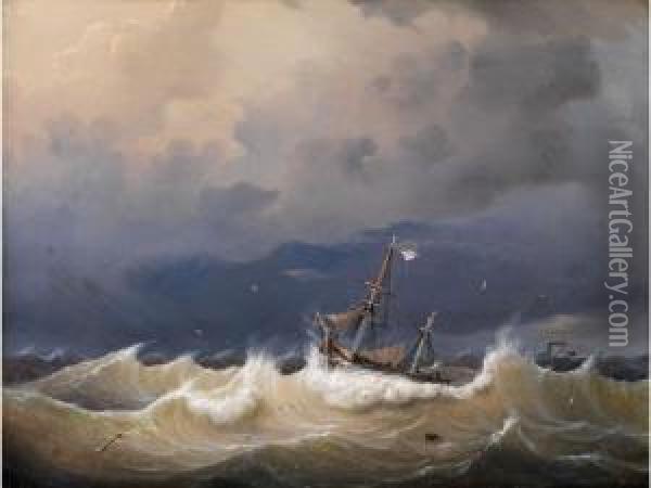 Marinest Oil Painting - Johann Baptist Weiss
