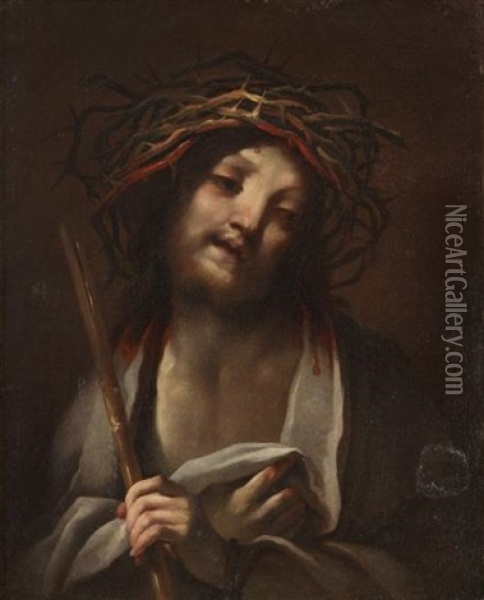 Christ Crowned With Thorns Oil Painting - Andrea Lanzani