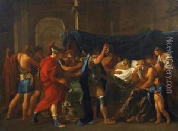 The Death Of Germanicus Oil Painting - Nicolas Poussin
