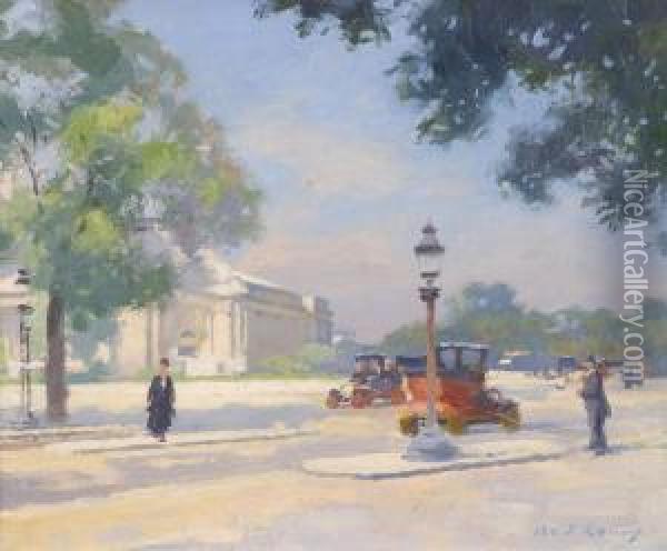 Le Grand Palais Oil Painting - Jules Ernest Renoux