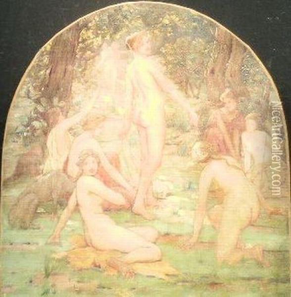 Nymphs Oil Painting - Robert Sewell Van Vorst
