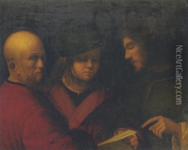 The Three Ages Of Man Oil Painting -  Giorgione