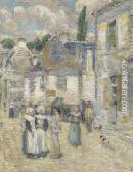 Pont-aven Oil Painting - Frederick Childe Hassam