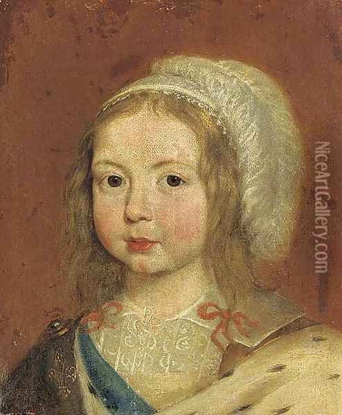 Portrait of a girl Oil Painting - Simon Vouet
