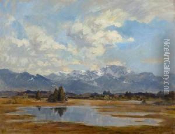 Landscape. Oil Painting - Johann Gottfried Steffan