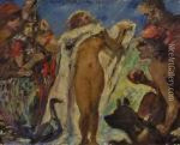 Das Urteil Des Paris Oil Painting - Lovis (Franz Heinrich Louis) Corinth