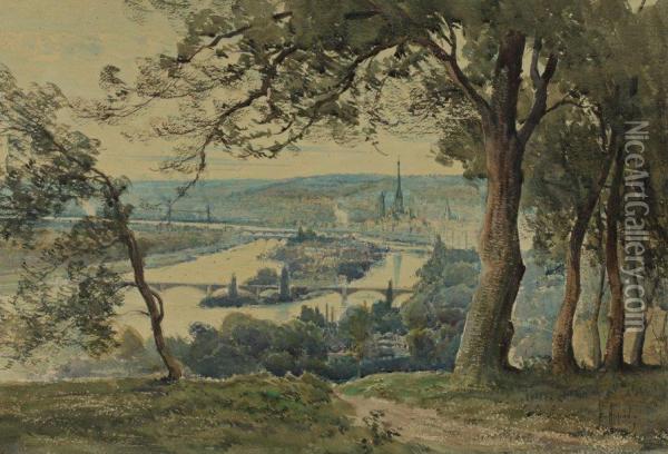 Vue De Rouen Oil Painting - Emile Appay