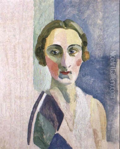 Etude Pour Le Portrait De Madame Heim Oil Painting - Robert Delaunay