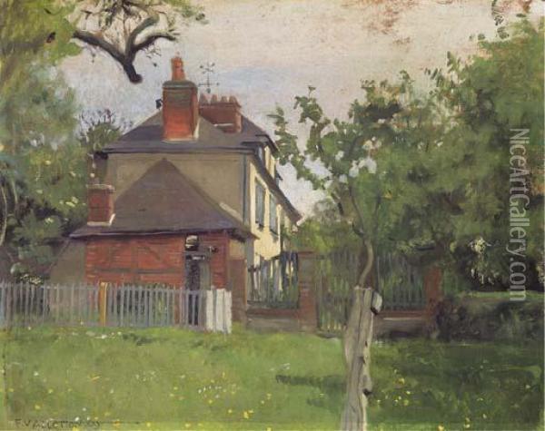 La Villa Beaulieu, Honfleur Oil Painting - Felix Edouard Vallotton