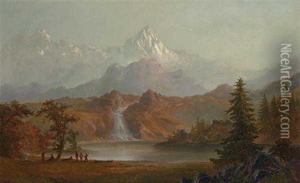 Western Landscape Oil Painting - Alexander Francois Loemans