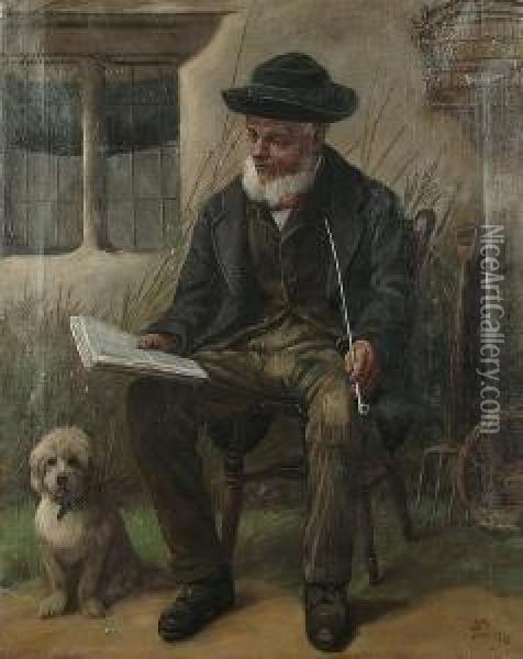 Daily News Oil Painting - Edmund Caldwell
