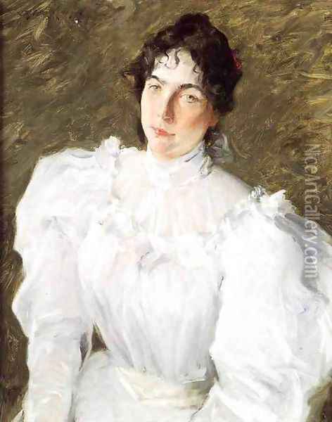 Portrait of Virginia Gerson I Oil Painting - William Merritt Chase