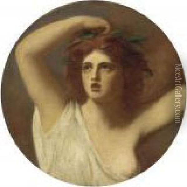 Portrait Of Lady Emma Hamilton Oil Painting - George Romney