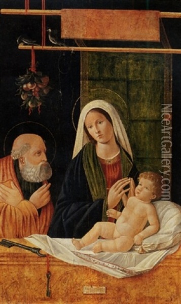 The Madonna And Child With Saint Peter Oil Painting - Pier Francesco Bissolo