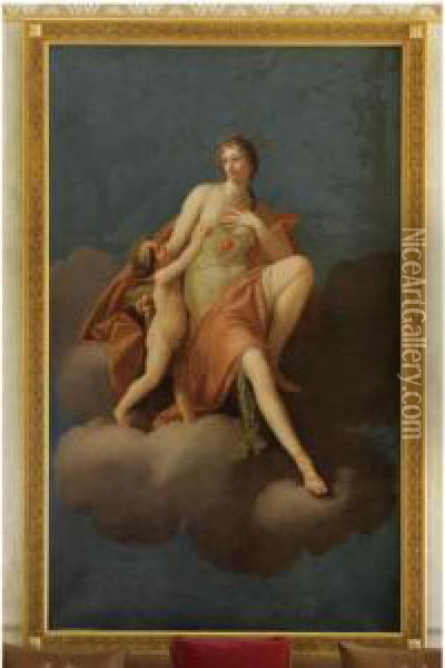 Venus And Cupid Oil Painting - Friedrich Heinrich Fuger