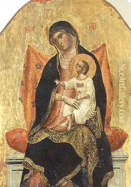 Madonna and Child Oil Painting - Paolo Veneziano