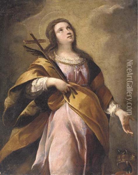 Saint Margaret Of Antioch Oil Painting - Carlo Francesco Nuvolone