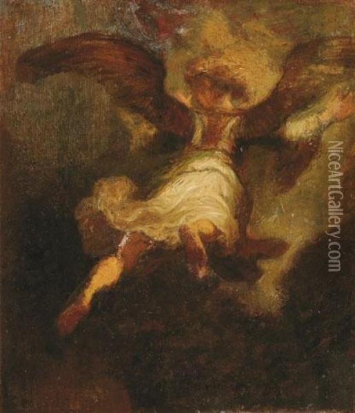 L'angelo Tobia Oil Painting - Ignace Henri Jean Fantin-Latour
