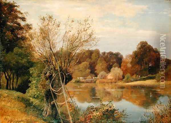 At the Mill, 1830 Oil Painting - Adolf Vollmer