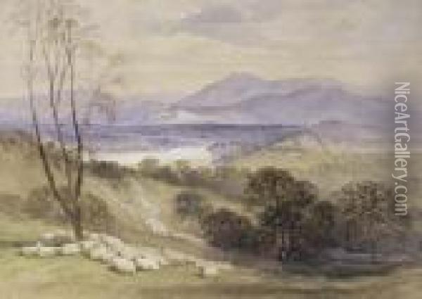 The Upper Goulburn, Victoria Oil Painting - John Skinner Prout