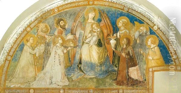 Maesta Oil Painting - Ambrogio Lorenzetti