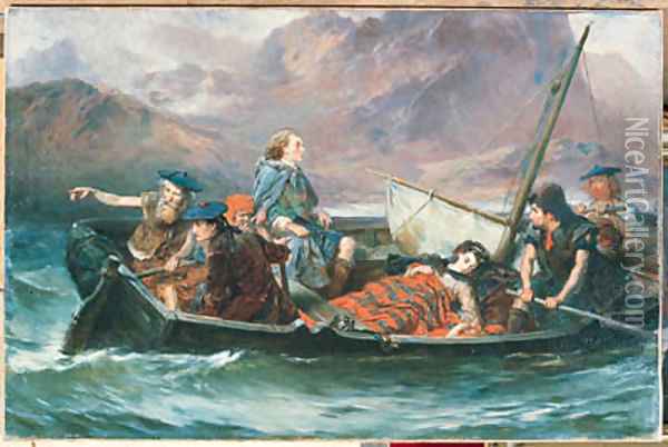 During the Wandering of Charles Edward Stuart Oil Painting - Robert Alexander Hillingford