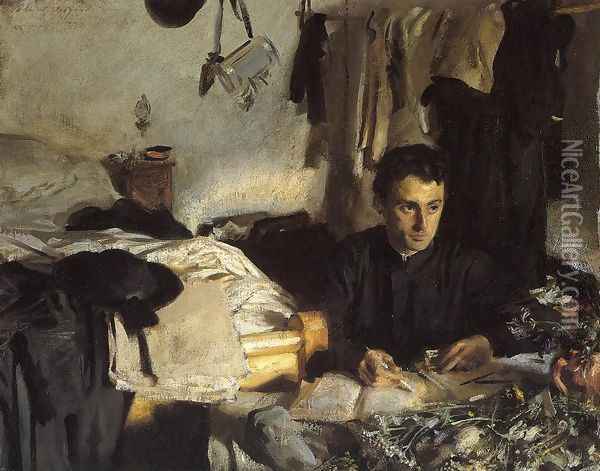 Padre Sebastiano Oil Painting - John Singer Sargent