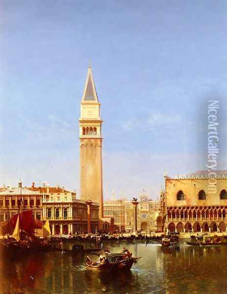The Grand Canal, Venice Oil Painting - Jean Baptiste van Moer