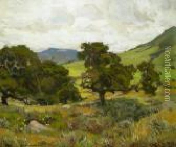 California Hills Oil Painting - William Wendt