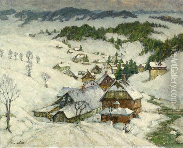 Winter Im Riesengebirge Oil Painting - Richard Albitz