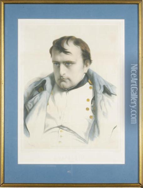 Napoleon: Three Plates Oil Painting - Emile Lassalle