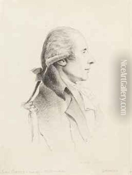 Portrait Of The Musician, Joah Bates (halifax 1741-1799london) Oil Painting - George Dance