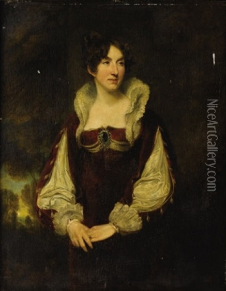 Portrait Of Fanny Kemble Oil Painting - Thomas Lawrence