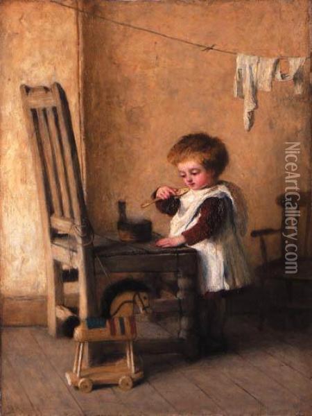 Table D'hte Oil Painting - John Brown Abercrombie