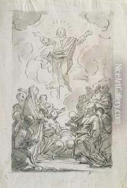 Ascension De Cristo Oil Painting - Mariano Salvador Maella
