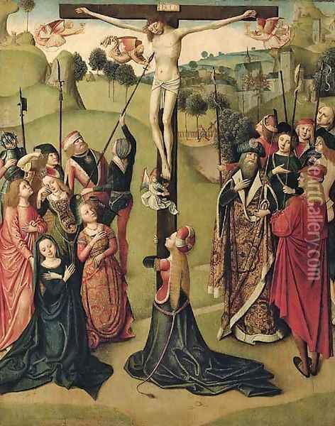 The Crucifixion Oil Painting - The Master Of The Tiburtine