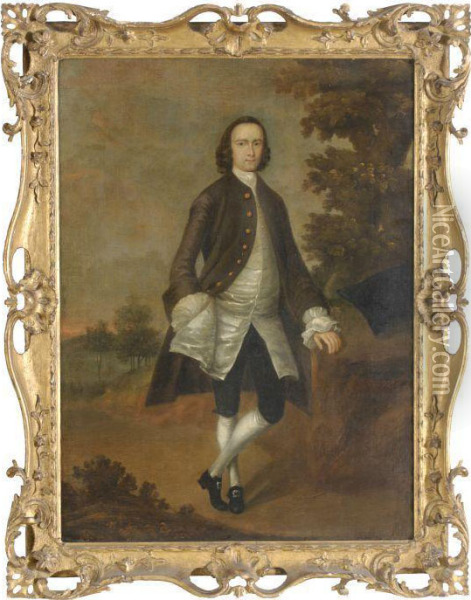 Portrait Of A Gentleman Oil Painting - Arthur Devis