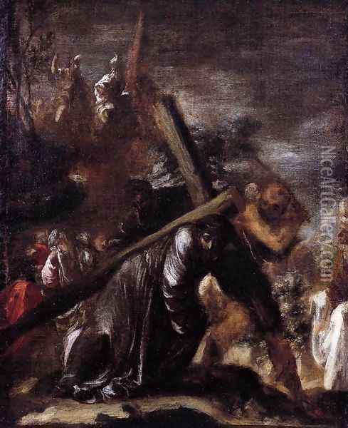 Carrying the Cross Oil Painting - Juan De Valdes Leal