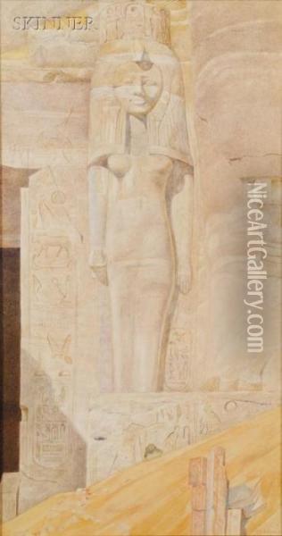 Queen Nefertiti Oil Painting - Henry Roderick Newman