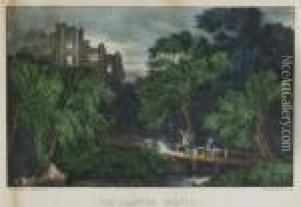 The Haunted Castle Oil Painting - Currier & Ives Publishers