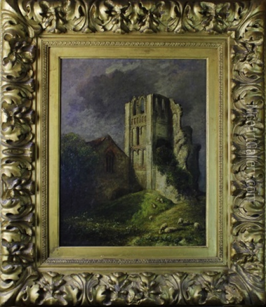 Castle Acre, Norfolk Oil Painting - David Hodgson