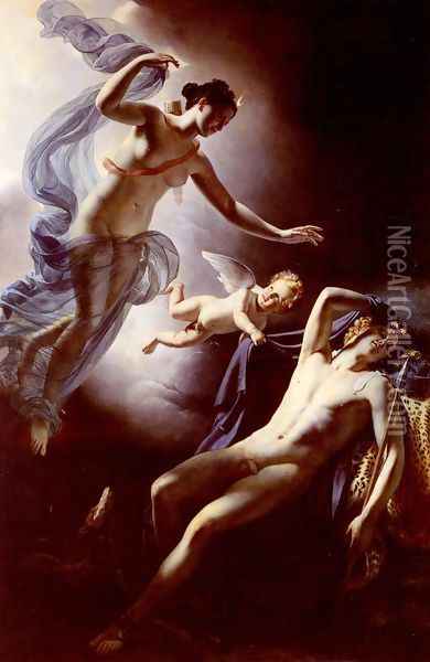 Diane Et Endymion (Diane and Endymion) Oil Painting - Jerome Martin Langlois
