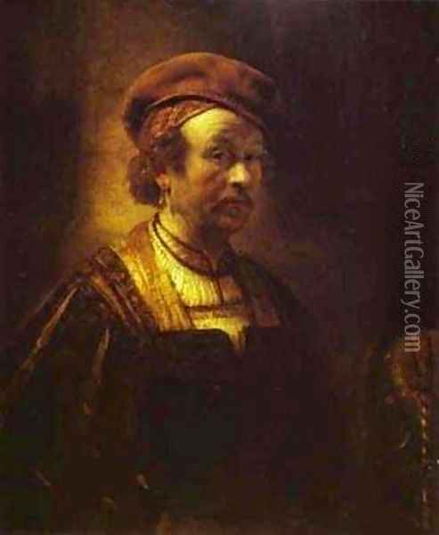 Self Portrait 1650 Oil Painting - Harmenszoon van Rijn Rembrandt