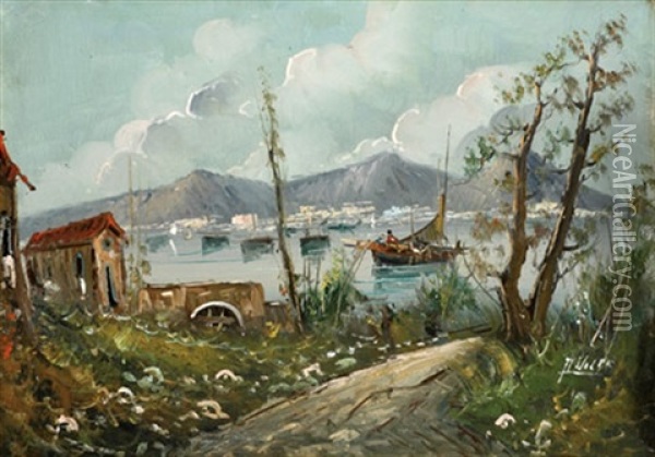 Sea Landscape Oil Painting - Alessandro la Volpe